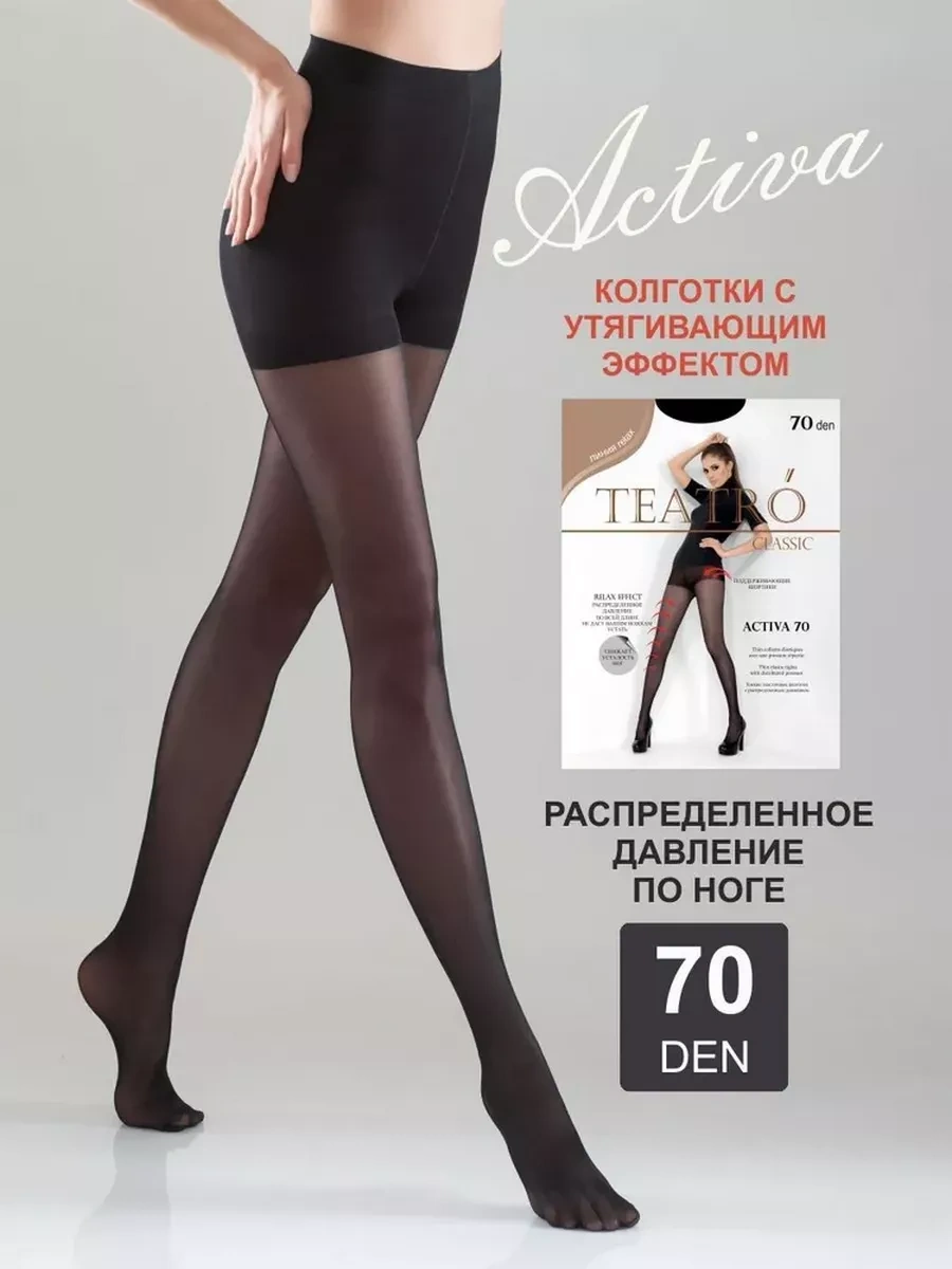 Teatro Activa 70 Den Naylon Şekillendirici Külotlu Çorap 271689836 Siyah