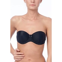 Ang Butik Nurteks 1502 Desteksiz Sırttan Ayarlanabilir Sütyen siyah