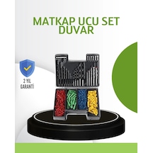 Hubrendy Tekno Ahşap Metal Beton Delme Uç Seti Organizerli Karbon Çelik Matkap Ucu
