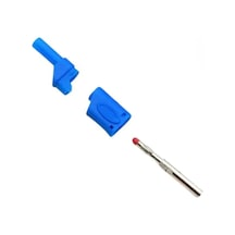 4mm Korumalı Mavi Banana Jack - 5 Adet
