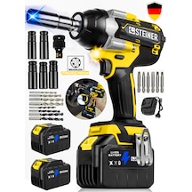 Steiner S 21 V Çelik Şanzuman 1600 Nm Akülü Somun Bijon Sökme Takma Sikma Makinesi Matkap Vidalama Kömürsüz