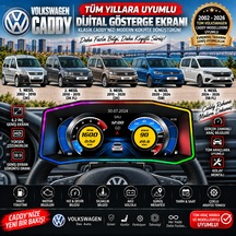 Volkswagen Caddy 2002-2026 Model Uyumlu Harici Digital Gösterge Odb Ekran Arıza Göstergesi Turbo Gösterge Hayalet Ekran