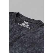 Symbiote Gym Fitness Bodybuilding Baskılı Unisex Oversize Vintage Siyah