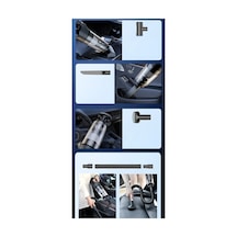 Uray Store Vc006 50w 4000 Mah Bataryalı Kablosuz Çok Fonksiyonlu Araç Süpürge - Siyah