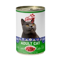 12x400 Gram Glory Parça Kuzu Etli Kedi Konservesi