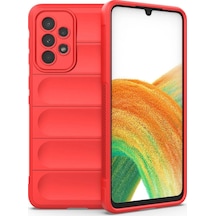 Samsung Samsung Uyumlu Galaxy A33 5g Kılıf Optimum Silikon - Kırmızı
