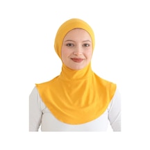 Modish Group Kadın Boyunluklu Hijab Tesettür Pratik Spor Bone - Sarı SArı