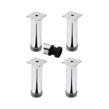 Koltuk Çekyat Yükseltme Ayağı Tablalı Krom Metal 15 Cm 4 Adet Çok Renkli