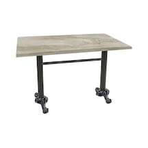 Çipa Döküm Ayak Masa 70x120 Cm - Werzalit, Wermodin Ve Allzalit Tabla - Irony Çok Renkli