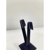 Yerli Üretim Süet Kumaş Siyah Renk 10 Cm Küpe Sergileme Aksesuar Çok Renkli