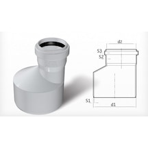 Fırat Pvc Dublex Redüksiyon 1 Adet 200*110Mm