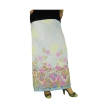 Kadın Uzun Keten Etek Erm106