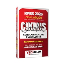 2026 Kpss Genel Kültür Konularına Göre Düzenlenmiş Tamamı Çözümlü Çıkmış Sorular