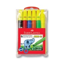 Faber Castell Jumbi 42 Keçeli Kalem 6 Renk 7 Paket