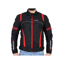 Venom Spin Motosiklet Montu Siyah-kırmızı Motorcu Montu
