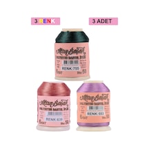 Hubrendy Tedarik 3 Adet Altınbaşak Oya Ve Dantel İpi 20 Gr - Royaleks - No: 639 - 553 - 755
