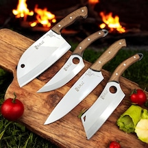 Sürlaz Şef Bıçak Seti 4 Parça Almazan Bıçak Outdoor Bıçakları Hediyelik Bıçak Diğer