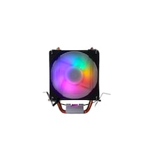 Zoko Frozen-ı 1x9cm Auto Rainbow Fanlı Bakır Borulu İşlemci Fanı