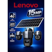 4g Pro 360 - Solar Panelli 3 Motorize Kameralı 4g Sim Kartlı Aov Sürekli Kayıt Güvenlik Kamerası