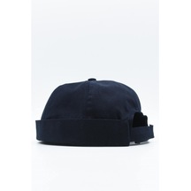 Lacivert %100 Pamuk Cap Docker Şapka-Lacivert-Standart