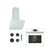 Teka - Chef 6 Premium HAK 627 WH + GBE 64002 KBC WH + ATV 60 Beyaz Ankastre Set