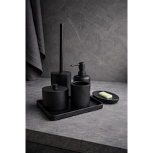 Brenda 6 Parça Banyo Aksesuar Seti Mat Siyah