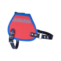 Doggie Görevli Köpek Jandarma Üniforma Göğüs Tasması Kırmızı 2.5 x 70-80 CM Kırmızı