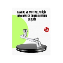 Ilkeshop 2 Modlu 1080 Dönebilen Musluk Başlığı Esnek 3 Eklemli Hareketli Tasarım