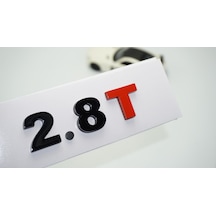 Dk Tuning 2.8t Bagaj Siyah Kırmızı Yazı Logo Volkswagen İle Uyuml