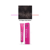 Hubrendy Tedarik Premium 5.0 Yoğun Açık Kahve - Kalıcı Krem Saç Boyası 50 G Tüp