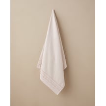 English Home Soft Ruffle Pamuk Banyo Havlusu 70x140 Cm Pudra