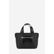 Valmenti Zumba Kadın Siyah/siyah Hakiki Deri El Çantası 301 3003 Bn Canta Y24 Siyah