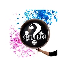 Siyah Cinsiyet Belirleme Balon Jumbo Boy 18 Inç Diğer
