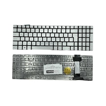 Asus İle Uyumlu N550jk-cn090h, N550jk-cn166h, N550jk-cn167d Notebook Klavye Gümüş Gri Tr