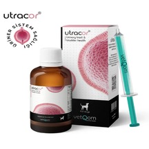 Vetqom Utracor Köpek 90 Ml - Sistit, İdrar Yolu Enfeksiyonu & Kum Taş Önleyici Likit Takviye