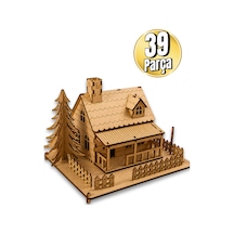 Ahşap Minyatür Ev Maketi Kendin Yap Dıy Dekoratif Kit - 3d Puzzle
