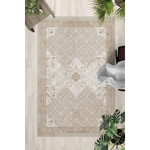 Kaymaz Taban Yıkanabilir Halı Mutfak, Salon, Yatak Odası İçin Modern Dijital Baskı Halı Slnhalı84 - 352 Çok Renkli