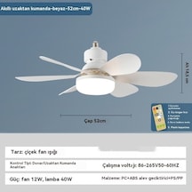 Altı Bıçaklı Fan Lambası Yatak Odası Oturma Odası Tavan Vantilatö 1 ADET