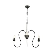 Flor 3Lü Yuvarlak Siyah Modern Sarkıt Genç Odası Yatak Odası Retro Salon Avize