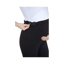 Hamile Tayt Pantalon Beli Ayarlı Organik Pamuklu SiYAH