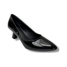 C-shoes 349-26 Rugan Deri Orta Boy Topuklu Kadın Stiletto Siyah