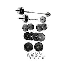 23 Kg Megaset Halter Seti Ve Dambıl Seti Ağırlık Fitness Seti