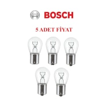 Stop Sinyal Ve Arka Sis Lamba Ampulü 5 Adet Halojen Tek Duy Eco 12v H6w 6w