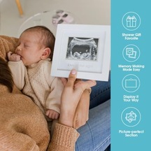 İlk Görüşte Aşk Sonogram Resim Çerçevesi, Hamilelik Hatırası Fotoğraf Çerçevesi, Cinsiyetsiz Bebek Odası Dekoru, Günü Aksesuarı, Beyaz Açık Gri
