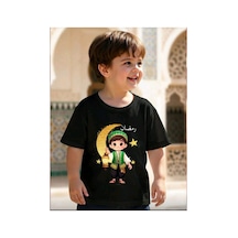 Stil X Ramazan Bayramı Baskılı Erkek Çocuk Tshirt, %100 Pamuklu Kumaş Siyah-5