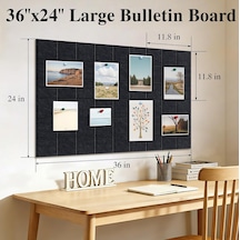 Tr Duvar İçin Büyük Keçe Levha Fayansları, 30 Raptiyeli, 30 Cm X 30 Cm 6'li Paket Pin Panosu Ev Ofis Mutfak İçin D Genel