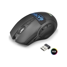 Dual Mode Kablosuz Gaming Mouse 2400 Dpi 9 Tuş 500hz Rgb - Siyah W10 Diğer