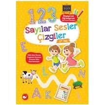 Sayılar Sesler Çizgiler 5+ Yaş - Büyüyorum Öğreniyorum Okul Öncesi Etkinlikleri