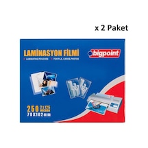 Bigpoint Laminasyon Filmi 78x102mm 125 Mikron 100'lü Kutu X 2 Paket