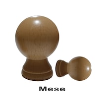 Perdemix Ahşap Rustik Top Başlık 2 Adet Meşe
